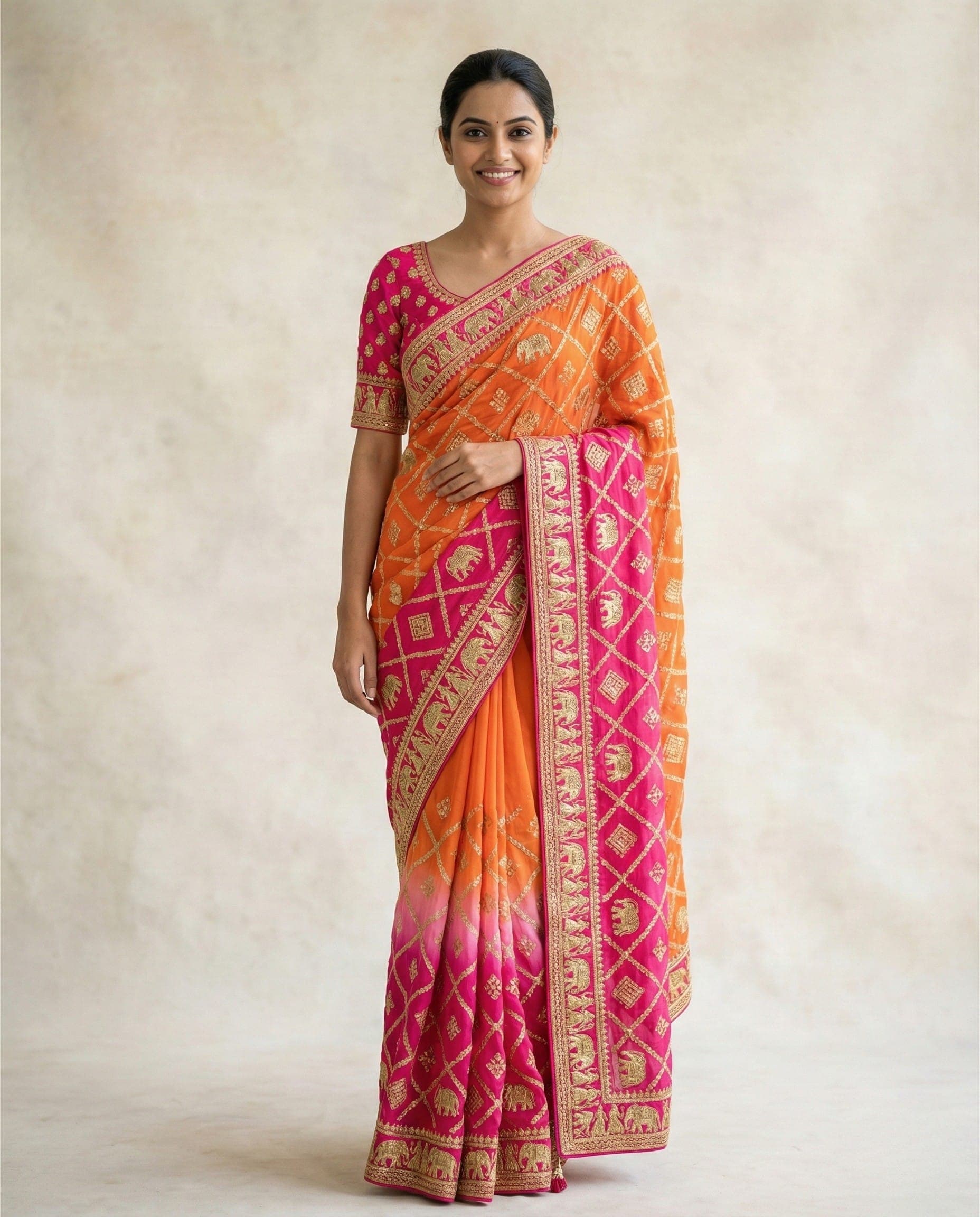 Bandhani Saree